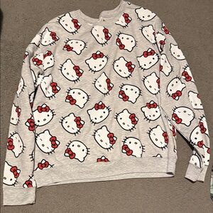 Hello Kitty Sanrio Gray Sweater